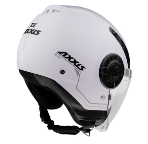 Casca Axxis model Metro S V2 A0 alb lucios (open face) - omologare noua ECE 22.06 - tip viziera: MT-V-26B - Alb lucios , S (55/56cm)