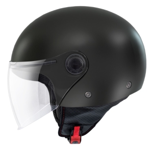 Casca open face motociclete MT Street S A1 negru mat - omologare noua ECE 22.06 - Negru mat , L (59/60cm)