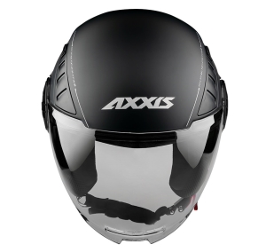 Casca Axxis model Metro A1 negru lucios (open face) - tip viziera: MT-V-26B - Negru lucios , XS (53/54cm)