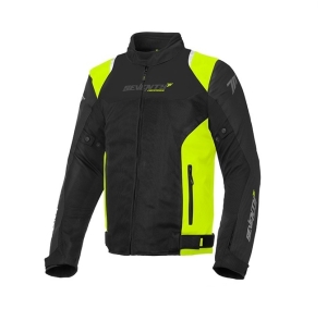 Geaca (jacheta) barbati Racing vara Seventy model SD-JR48 culoare: negru/galben fluor - Negru/galben fluor , L
