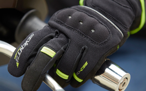 Manusi femei Urban vara Seventy model SD-C56 negru/galben fluor - degete tactile - Negru/galben fluor , XL (10 cm)