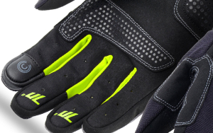 Manusi femei Urban vara Seventy model SD-C50 negru/galben - degete tactile - Negru/galben , XL (10 cm)