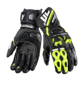 Manusi barbati racing vara Seventy model SD-R12 negru/galben - Negru/galben , M (8 cm)