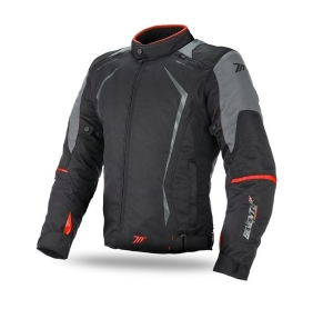 Geaca (jacheta) motociclete barbati Racing Seventy vara/iarna model SD-JR47 culoare: negru/rosu - Negru/rosu , M