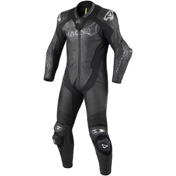 Combinezon de piele 1 piesa MACNA BLITZ Negru 48, 4
