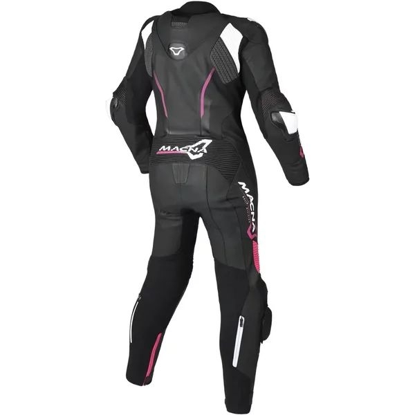 Combinezon de piele dama 1 piesa MACNA BLITZ 38 Negru/Roz/Alb, 3