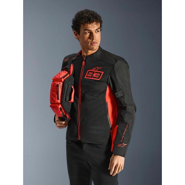 Borseta pentru talie ALPINESTARS MM93 WAIST BAG Negru/Rosu fluo, 3