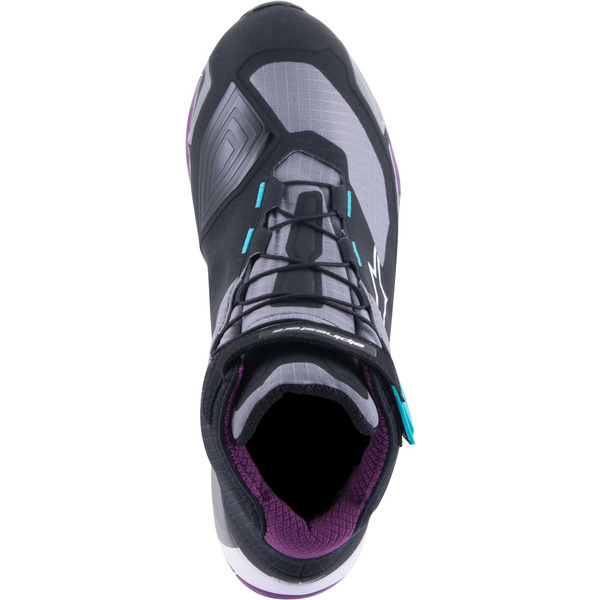 Ghete moto dama ALPINESTARS CR-X DRYSTAR 37 Negru/Gri/Mov, 16