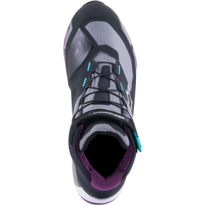 Ghete moto dama ALPINESTARS CR-X DRYSTAR 37 Negru/Gri/Mov, 16