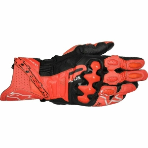 Manusi de piele race ALPINESTARS GP PLUS R V3 L Galben fluo/Negru, 4