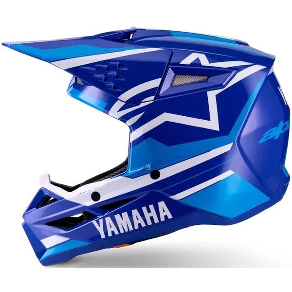 Casca cross-enduro de copii ALPINESTARS S-M3 YOUTH YAMAHA ECE06 S Albastru/Alb, 16