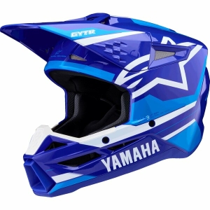 Casca cross-enduro de copii ALPINESTARS S-M3 YOUTH YAMAHA ECE06 S Albastru/Alb