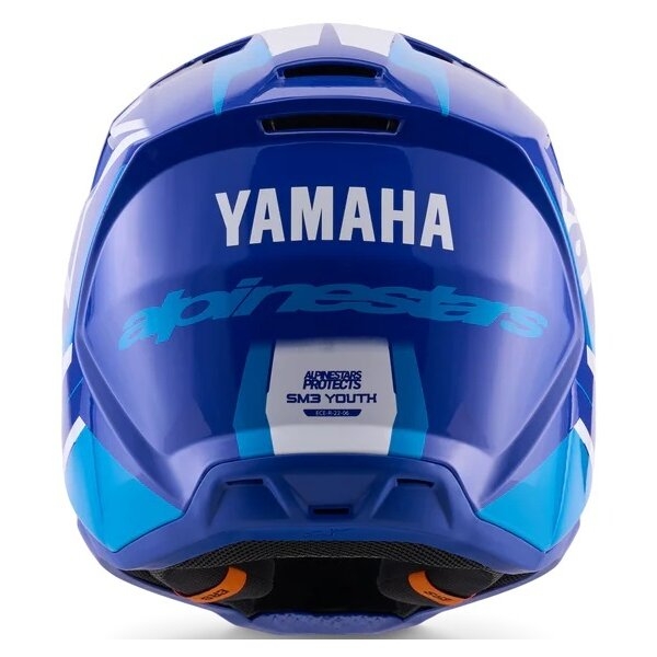 Casca cross-enduro de copii ALPINESTARS S-M3 YOUTH YAMAHA ECE06 M Albastru/Alb, 2