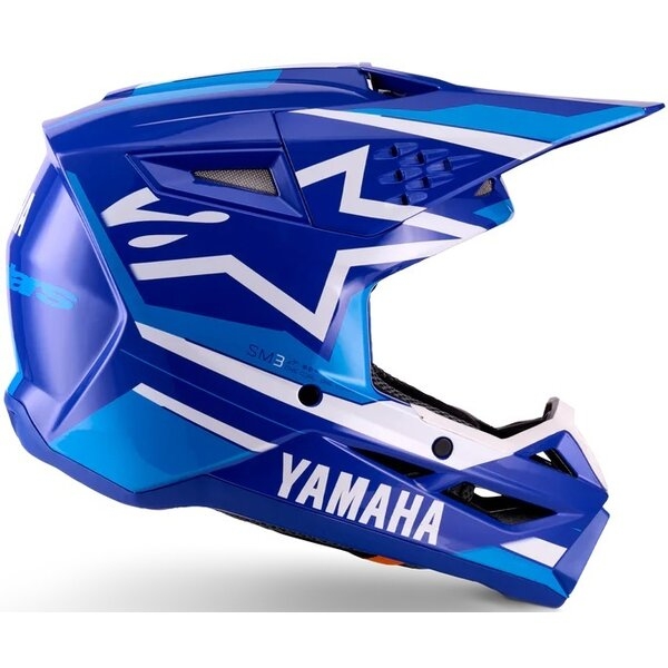 Casca cross-enduro de copii ALPINESTARS S-M3 YOUTH YAMAHA ECE06 M Albastru/Alb, 5