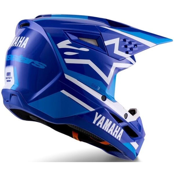 Casca cross-enduro de copii ALPINESTARS S-M3 YOUTH YAMAHA ECE06 L Albastru/Alb, 3