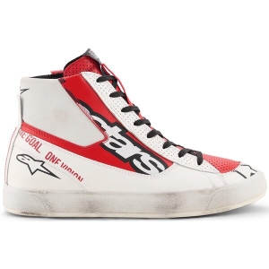 Ghete moto ALPINESTARS STATED FLAIR 40 Alb/Rosu, 17