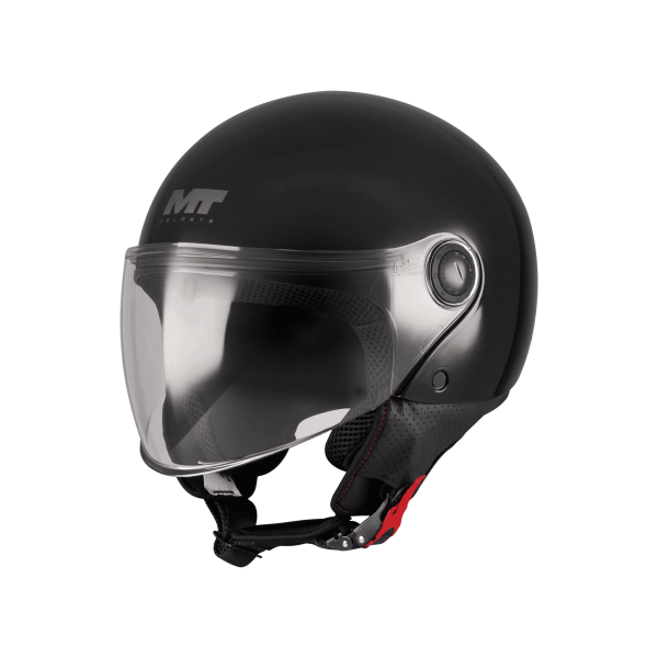 Casca open face motociclete MT Street S Pure A1 alb lucios - omologare noua ECE 22.06 - tip viziera: MT-V-15B - M (57/58cm), 5