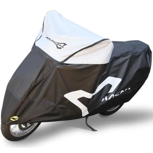 Husa moto impermeabila MACNA MANTLE PREMIUM M Negru/Gri, 3