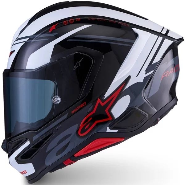 Casca integrala sport ALPINESTARS S-R7 A-CORE XXL Negru/Alb/Rosu, 10