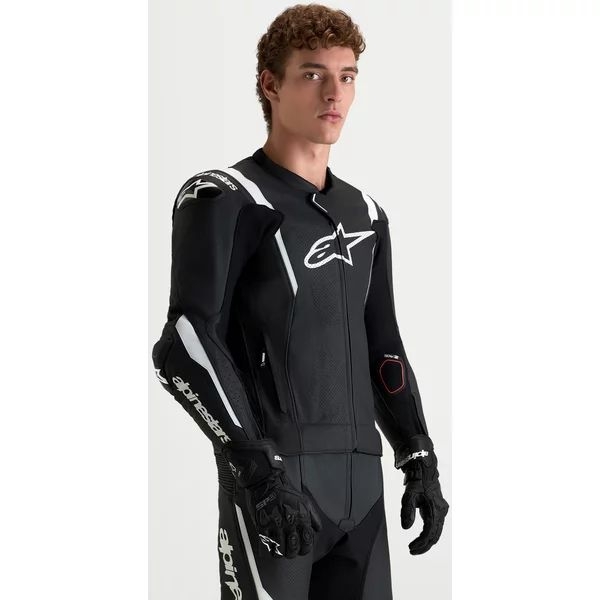 Combinezon de piele 2 piese ALPINESTARS MISSILE V3 46 Negru/Rosu fluo, 9