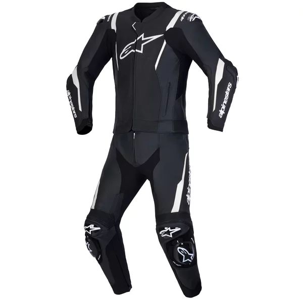 Combinezon de piele 2 piese ALPINESTARS MISSILE V3 46 Negru/Rosu fluo, 14
