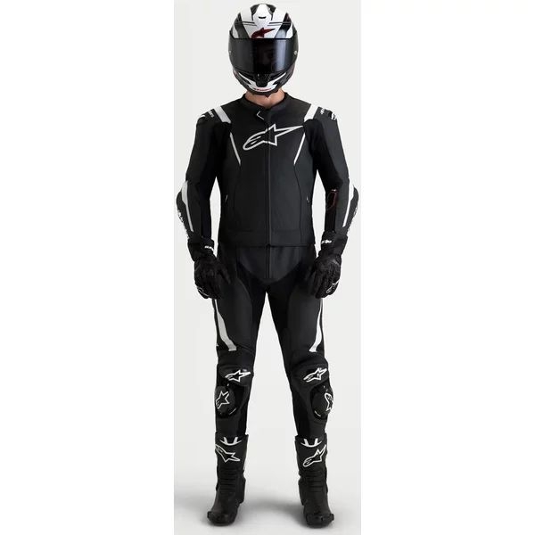 Combinezon de piele 2 piese ALPINESTARS MISSILE V3 46 Negru/Rosu fluo, 28
