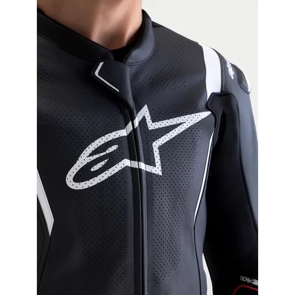 Combinezon de piele 2 piese ALPINESTARS MISSILE V3 46 Negru/Rosu fluo, 34