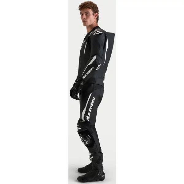 Combinezon de piele 2 piese ALPINESTARS MISSILE V3 46 Negru/Rosu fluo, 35