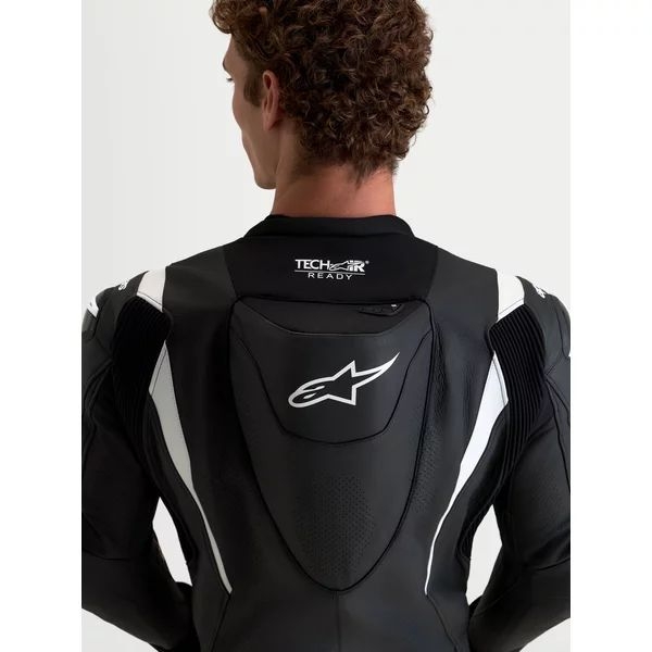 Combinezon de piele 2 piese ALPINESTARS MISSILE V3 46 Negru/Rosu fluo, 39