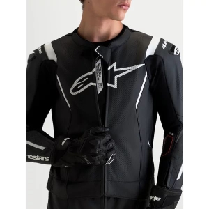 Combinezon de piele 2 piese ALPINESTARS MISSILE V3 46 Negru/Rosu fluo, 10