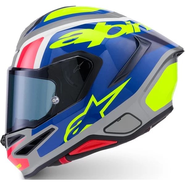 Casca integrala sport ALPINESTARS S-R7 LUMEN XS Negru/Mov/Rosu fluo, 2