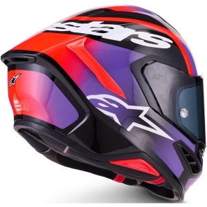 Casca integrala sport ALPINESTARS S-R7 LUMEN XS Negru/Mov/Rosu fluo, 7