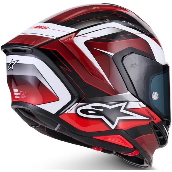 Casca integrala sport ALPINESTARS S-R7 KINETIS Negru/Rosu/Alb XS, 2