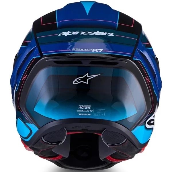 Casca integrala sport ALPINESTARS S-R7 KINETIS Negru/Rosu/Alb XS, 6