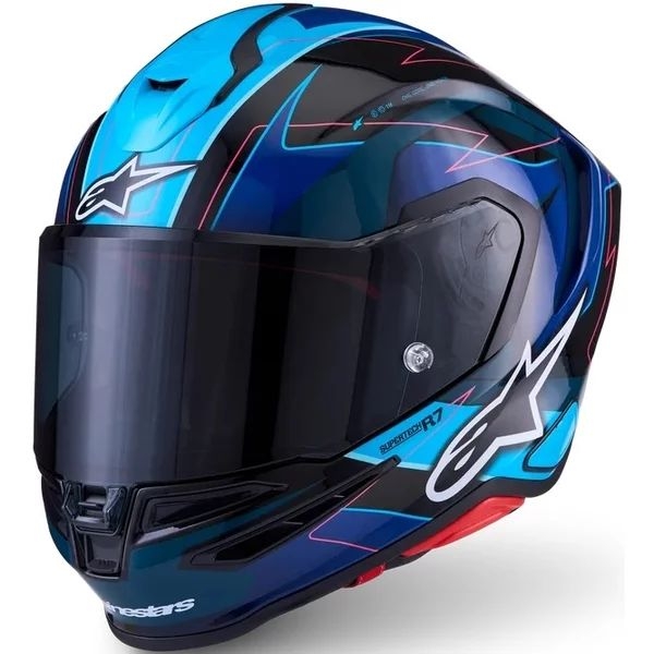 Casca integrala sport ALPINESTARS S-R7 KINETIS Negru/Rosu/Alb XS, 12