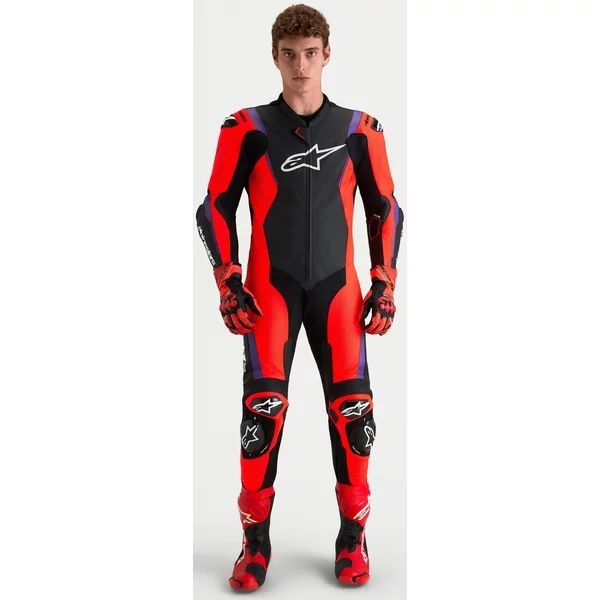 Combinezon de piele 1 piesA ALPINESTARS MISSILE V3 Negru 48, 31