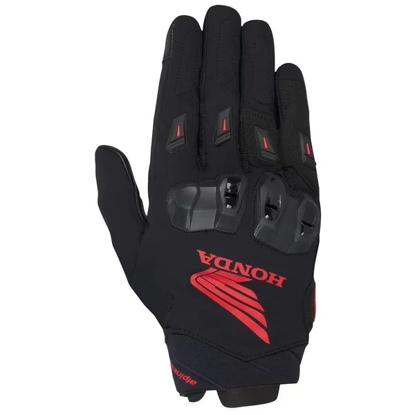 Manusi de piele vara ALPINESTARS HONDA SP X 3 S Negru/Rosu, 2