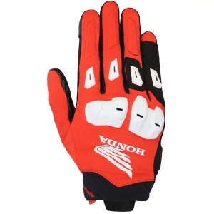 Manusi de piele vara ALPINESTARS HONDA SP X 3 S Negru/Rosu, 3