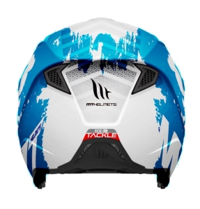 Casca MT Streetfighter SV S Tackle A7 alb lucios (ochelari soare integrati) - masca (protectie) barbie si cozoroc detasabile - omologare noua ECE 22.06 - XL (61/62cm)