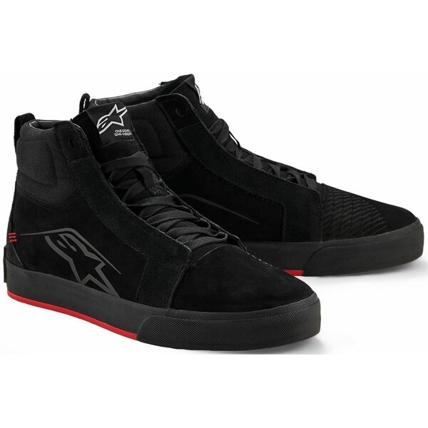Ghete moto ALPINESTARS RIDE-63 LEATHER Negru/Rosu 40.5, 8