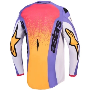 Tricou cross-enduro ALPINESTARS FLUID DRAG 2027 S Negru/Alb/Rosu fluo, 5