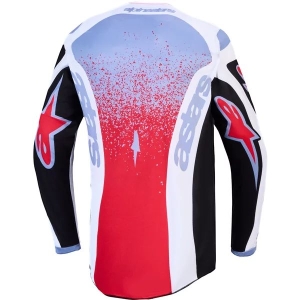 Tricou cross-enduro ALPINESTARS FLUID DRAG 2027 S Negru/Alb/Rosu fluo, 9
