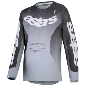 Tricou cross-enduro de copii ALPINESTARS FLUID AMBER 2027 XXL Gri/Alb, 3