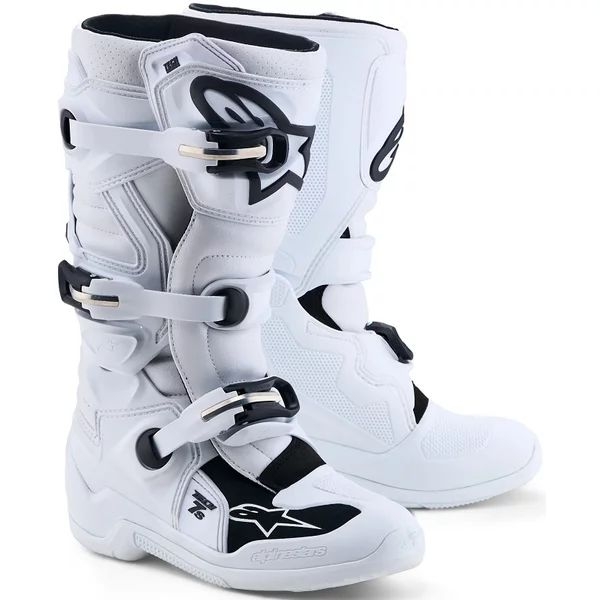 Cizme cross-enduro copii ALPINESTARS TECH 7S YOUTH 37 Roz fluo/Negru/Alb, 15