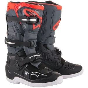 Cizme cross-enduro copii ALPINESTARS TECH 7S YOUTH 35.5 Roz fluo/Negru/Alb, 19