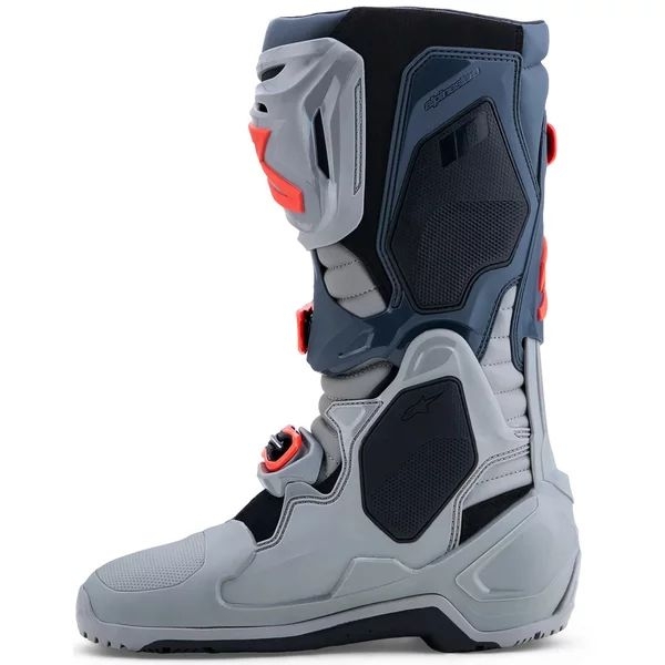 Cizme cross-enduro ALPINESTARS TECH 10 ENDURO 40.5 Gri/Rosu fluo, 3