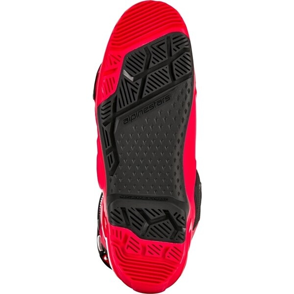 Cizme cross-enduro ALPINESTARS TECH 10 ENDURO 40.5 Gri/Rosu fluo, 12