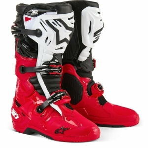 Cizme cross-enduro ALPINESTARS TECH 10 ENDURO 40.5 Gri/Rosu fluo, 6