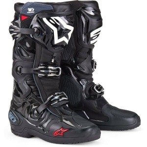 Cizme cross-enduro ALPINESTARS TECH 10 ENDURO 40.5 Gri/Rosu fluo, 9