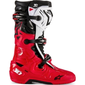 Cizme cross-enduro ALPINESTARS TECH 10 ENDURO 40.5 Gri/Rosu fluo, 14
